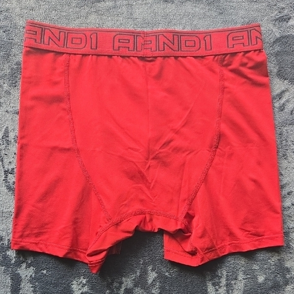 And1 Red Athletic Boxer Briefs - Picture 5 of 5